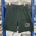 Cole Buxton Dark Green Outline CB Logo Shorts