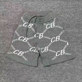 Cole Buxton Gray All-Over Italic CB Chain Shorts