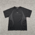 Thug Club Black Panel Curved Athletic T-Shirt