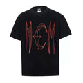 Thug Club Black Red Deconstructed Lettering Graphic T-Shirt