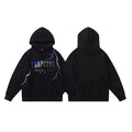 Trapstar Style Autumn/Winter Lightning & Gradient Logo Hoodie - Black