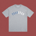 Trapstar Gradient Arch Logo Tee - Heather Grey/Blue