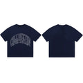 Cole Buxton Navy Arched Gothic Varsity Logo T-Shirt
