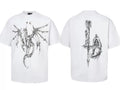Thug Club White & Black Winged Dragon Graphic T-Shirt
