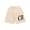 Cole Buxton Off-White Side Italic CB Logo Shorts