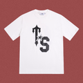 Trapstar Large "TS" Varsity Monogram Tee - White